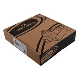 Набір кран напівоборотний кутовий з американкою Solomon Lux 1/2″ Cube White 8888 (2шт.) 000021914 - мініатюра 9