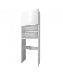 Пенал Мойдодир Soft Line П-64 над пральною машиною, Білий - мініатюра 4