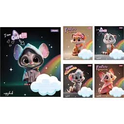 Набор тетрадей 1 Вересня Fantasy Character А5 в косую линию 12 листов 25 шт. (768050)