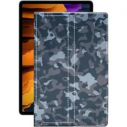 Чохол StatusCASE з екошкіри для планшету Samsung Galaxy Tab S7 Plus Хаки-синій