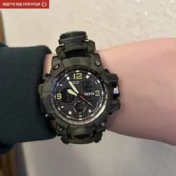 Чоловічий наручний годинник Besta Life Pro з компасом (Хакі) - мініатюра 10