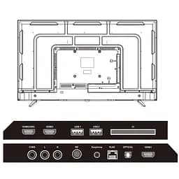Телевiзор Mystery TV 55 MTV-5560UDT2 4K/Android 11/DVB-T2/2xUSB 2.0/3хHDMI/CI-слот/Wi-Fi/Black - мініатюра 3