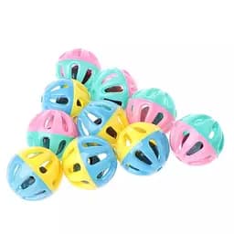 Іграшка для собак та котів М'яч пластмасовий в решітку 4 см 1 шт. (АЕ P13276)