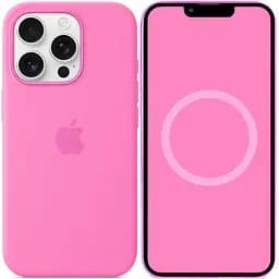 Чохол Silicone case (AAA) with Magsafe and Animation для Apple iPhone 16 Pro (6.3) Peony