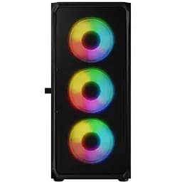 Корпус LogicConcept PORTOS MESH+GLASS ARGB fans 4x120mm BLACK без БЖ ATX - мініатюра 3