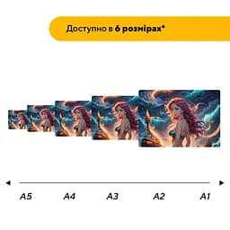 Пазл дерев'яний Аніме Грація Русалки, А4, Картонна коробка 100 елементів - мініатюра 2