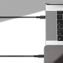 Кабель Baseus Tungsten Gold Cable Type-C to Type-C 100W 2m CATWJ-A01 Black - мініатюра 3