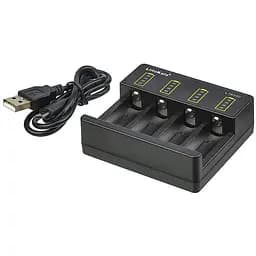 Універсальний зарядний пристрій LiitoKala Lii-L16340 для акумуляторів 16340 (CR123A), 4 слоти