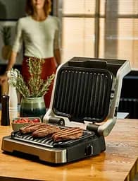 Гриль Tefal прижимний OptiGrll 2 в 1 Inox 2100Вт з'ємні пластини метал (GC772D30) - мініатюра 7
