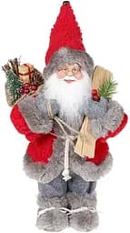 Фігура Санта з лижами (м'яка іграшка) Bona 30 см dec0008490