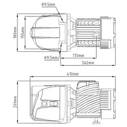 Насос поверхневий відцентровий  Pumpman JET100 Нmax 43 м Qmax 3,6 куб.м 750 Вт (чавун) (CV029755) - мініатюра 5
