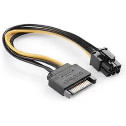 Кабель питания для видеокарты 6-pin to SATA Male