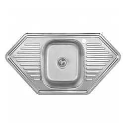 Мийка кухонна Kraft 9550 D Decor кутова 950х500х180 мм 0,8 мм 30412