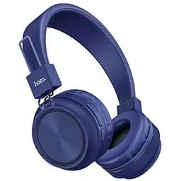 Наушники беспроводные HOCO W25 Bluetooth 5.0 Blue с микрофоном