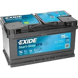 Акумулятор Exide Start-Stop EFB 75Ah Н Ев (-/+) (730EN) (315х175х175) EL752