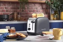 Тостер Colours Plus 1600Вт, підігрів, розморожування, метал., сірий Russell Hobbs kuh0014905 - мініатюра 5