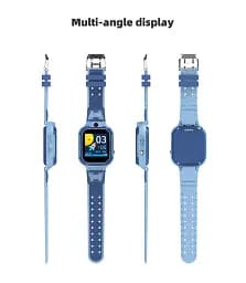 Смарт-годинник телефон дитячий LEMFO LT37 4G GPS Wi-Fi з відеодзвінком SIM-карта силіконовий ремінець Blue (18758) - мініатюра 5