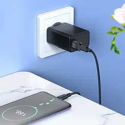 Адаптер перехідник Borofone BV18 ​​USB to Type-C F чорний - мініатюра 4