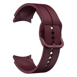 Браслет Five Classic для Samsung Galaxy Watch 4 - темно-червоний ширина кріплення 20мм силікон Watchbands (W10-7WB90250090) - мініатюра 2