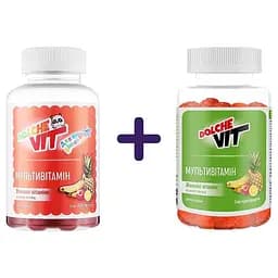 Вітаміни для дітей Dolche Vit Мультівітамін на основі пектину 60 желейних цукерок