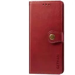 Шкіряний чохол-книжка GETMAN Gallant (PU) для Oppo A58 4G Червоний