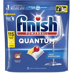 Засіб для миття посуду Finish Quantum All in 1 Лимон 115 таблеток