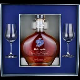 Коньяк Delamain Cognac Grande Champagne AOC Extra Gift Box + 2 glasses в п/у, 40%, 0,7 л