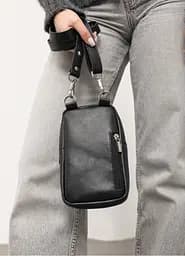 Жіноча сумка Sambag Modena чорна 19 х 11 х 3 см (96193001) - мініатюра 7