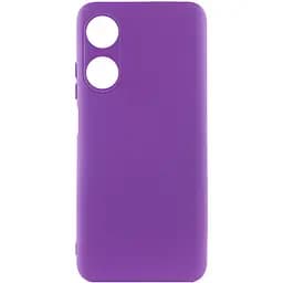 Чохол Silicone Cover Lakshmi Full Camera (A) для Oppo A38 / A18 Фіолетовий / Purple