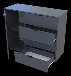 Комод Doros GС1 Графіт 100х40х81.2 (41510069) - мініатюра 9