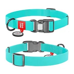Ошейник для собак водостойкий Waudog Waterproof с QR-паспортом светонакопительная пластиковая пряжка-фастекс Ш 25 мм Д 34-49 см