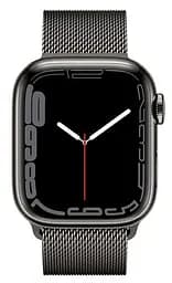 Смарт-годинник Apple Watch Series 7 GPS + Cellular 41mm Graphite Stainless Steel with Graphite Milanese Loop [MKHK3] [62621] - мініатюра 2
