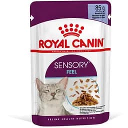 Вологий корм для дорослих котів Royal Canin Sensory Feel Jelly шматочки в желе 1.02 кг (12 шт. х 85 г) - мініатюра 2