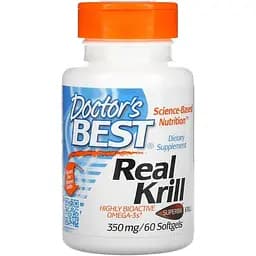 Олія антарктичного криля Doctor's Best Real Krill 350 mg, 60 капсул
