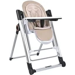 Стільчик для годування El Camino ME 1102 DEBUT м'яка екошкіра з Bluetooth, бежевий
