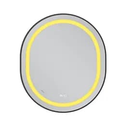 Дзеркало Mixxus Premium ELLIPSE MV05-80x70-REVERSE BLACK (LED Touch, Anti-fog (3-6kK)) (MP6646) - мініатюра 3