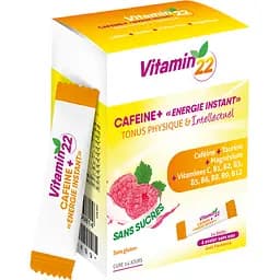Кофеїн Vitamin'22 Cafeine + Мобілізація енергії та життєвої сили 14 стіків