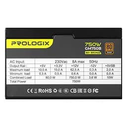 Блок живлення Prologix GM750B 750W 80+ Bronze - мініатюра 2