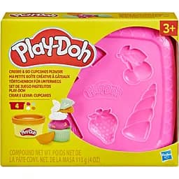 Набор для творчества с массой для лепки Hasbro Play-Doh Create N Go Cupcakes Playset (F6914_F7527)