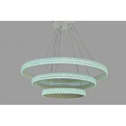 Підвісна люстра LED нал столом Linisoln 1956-80x60x40 WH метал, акрил, LED-стрічка, 80x60x40 см, 140 Вт