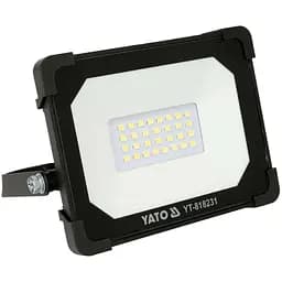 Прожектор Yato SMD LED 20 Вт 230 В 1900 Лм 30 діодів 140x124.5x32 мм чорний (YT-818231)