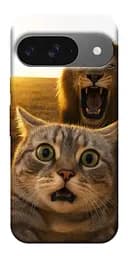 Чехол itsPrint Shocked cat and lion для Google Pixel 10