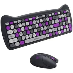 Комплект Canyon HSET-W6 Kitty Edition Wireless UA Violet (CNS-HSETW6VT) - мініатюра 4
