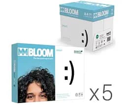 MM BLOOM Smart, Упаковка 5 шт. х 500 аркушів, Блум Преміум, Папір офісний, клас В, А4, 80 г/м2