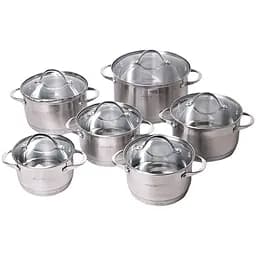 Набор кастрюль Kamille 4704S с крышками 12 предметов (KM-4704S)