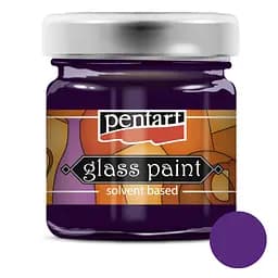 Фарба вітражна Pentart на основі розч. холодної фіксації Фіолетова 30 мл