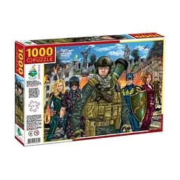 Пазлы Энергия+ Несломленные защитники Украины, 1000 элементов