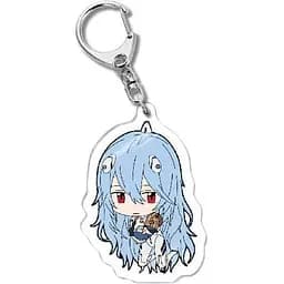 Брелок акриловый Евангелион Рей Аянами Evangelion Rei Ayanami 5 см