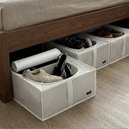 Органайзер ORGANIZE  для зберігання взуття та речей з кришкою 50*41*18 см (білий) - мініатюра 6