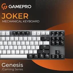 Клавіатура дротова GamePro Genesis Joker Outemu Red Swithes USB Gray (MK124G) - мініатюра 6